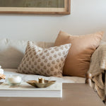 Sadie Block Print Pillow Cover 1 - PILLOWS - Block print - neutral ORNA HOUSE