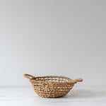 Hand-Woven Seagrass Bowl with Handles