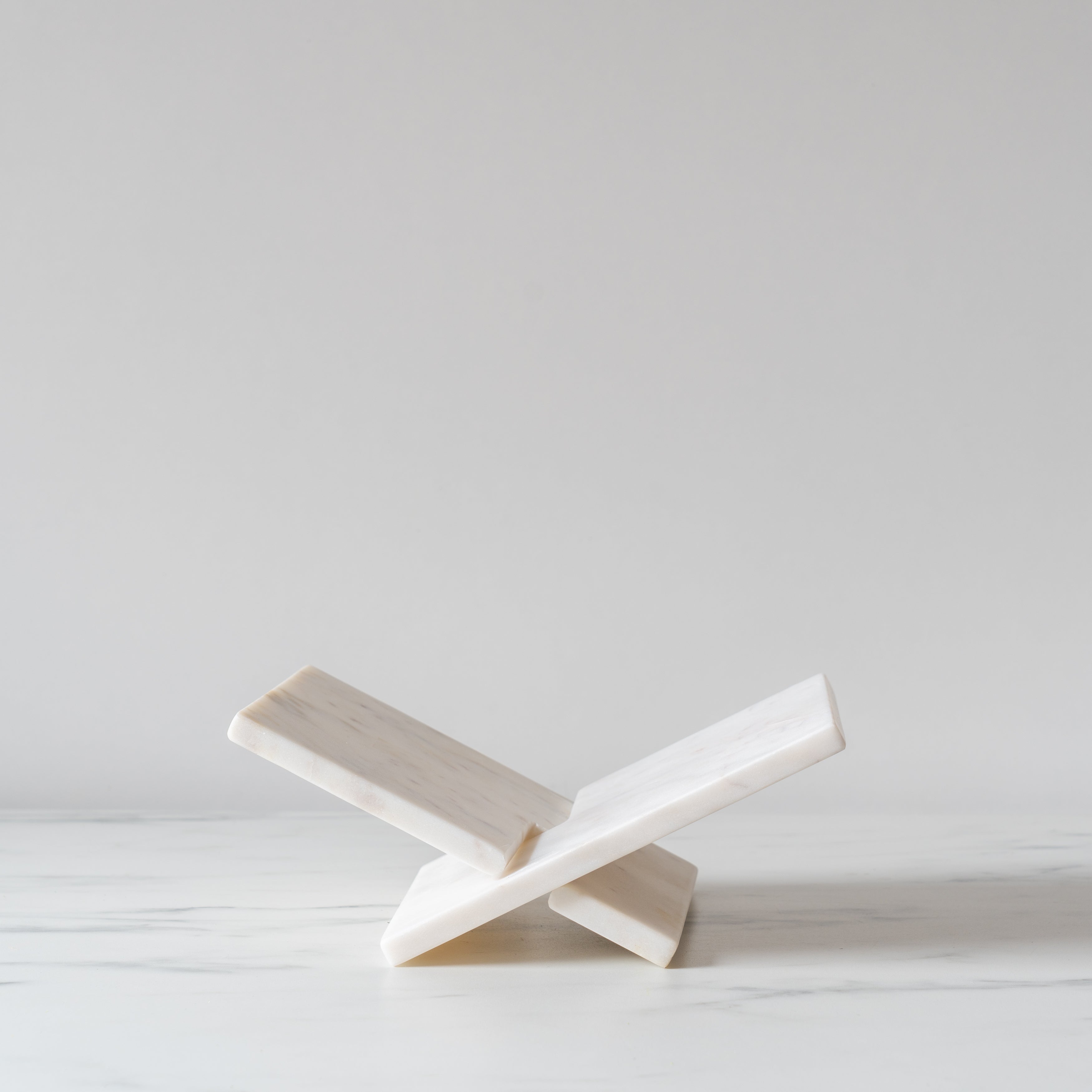 Rug & Weave - White Marble Book Stand