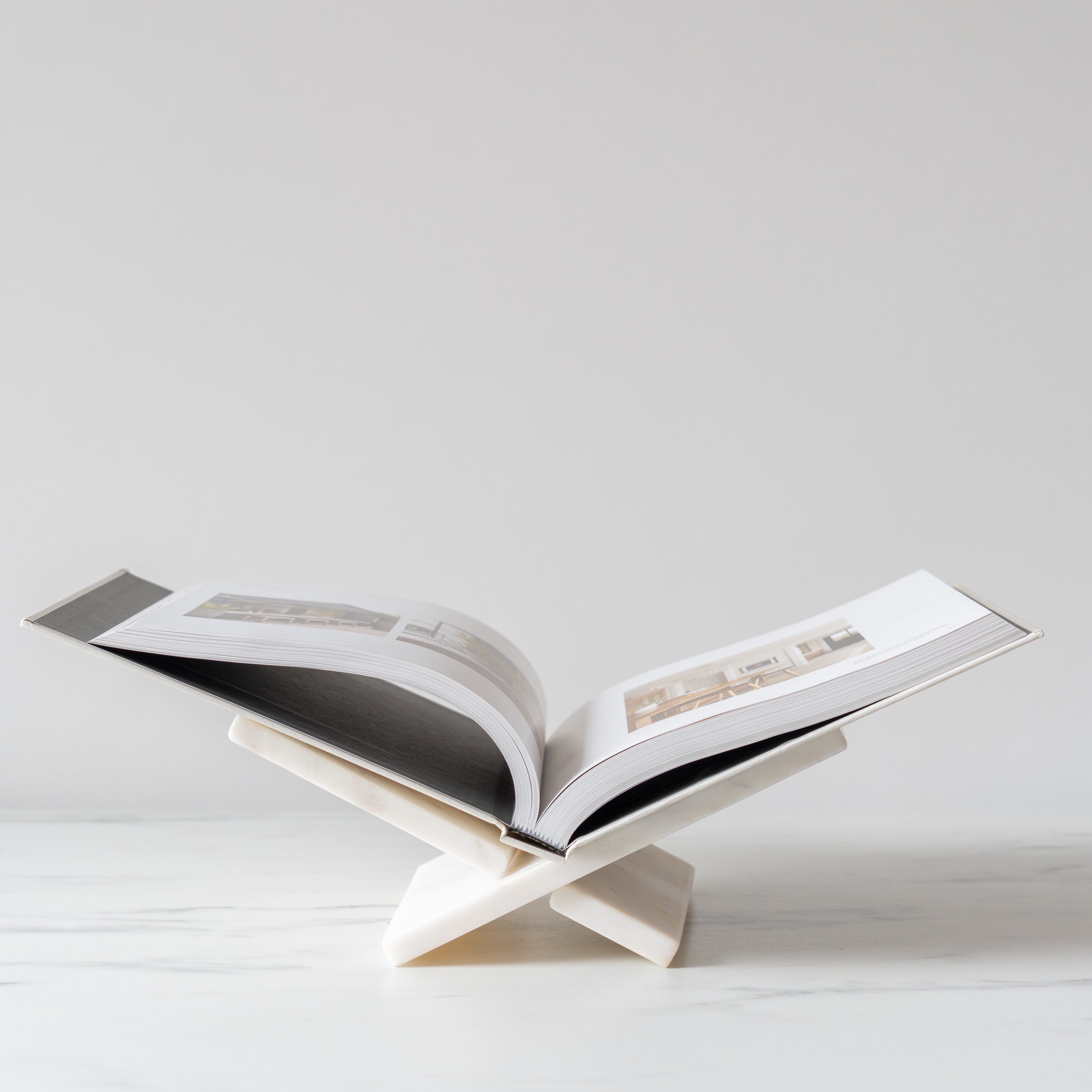 Rug & Weave - White Marble Book Stand