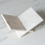 Rug & Weave - White Marble Book Stand