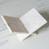 Rug & Weave - White Marble Book Stand