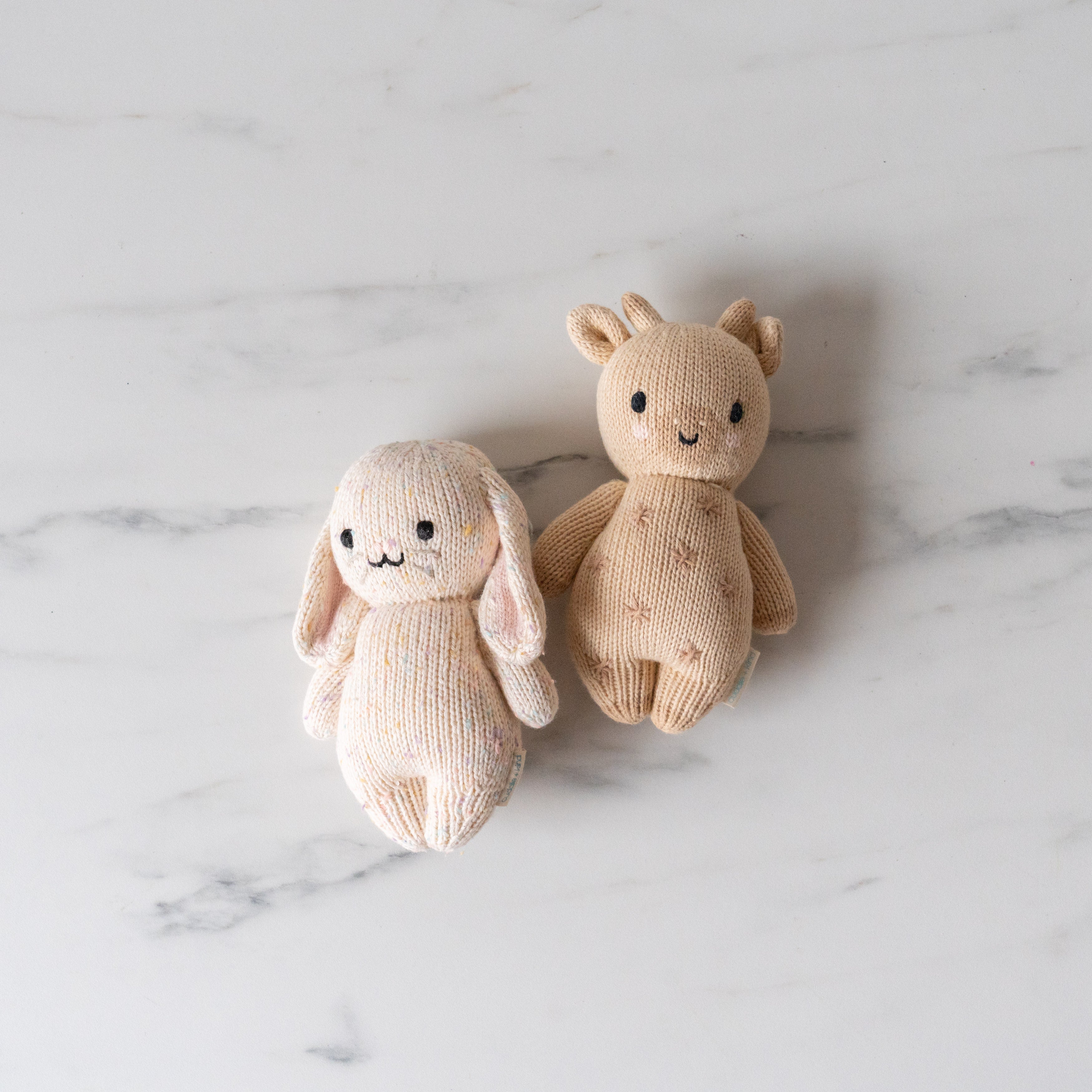 Rug & Weave - Baby Bunny  and Baby Giraffe Soft Toy