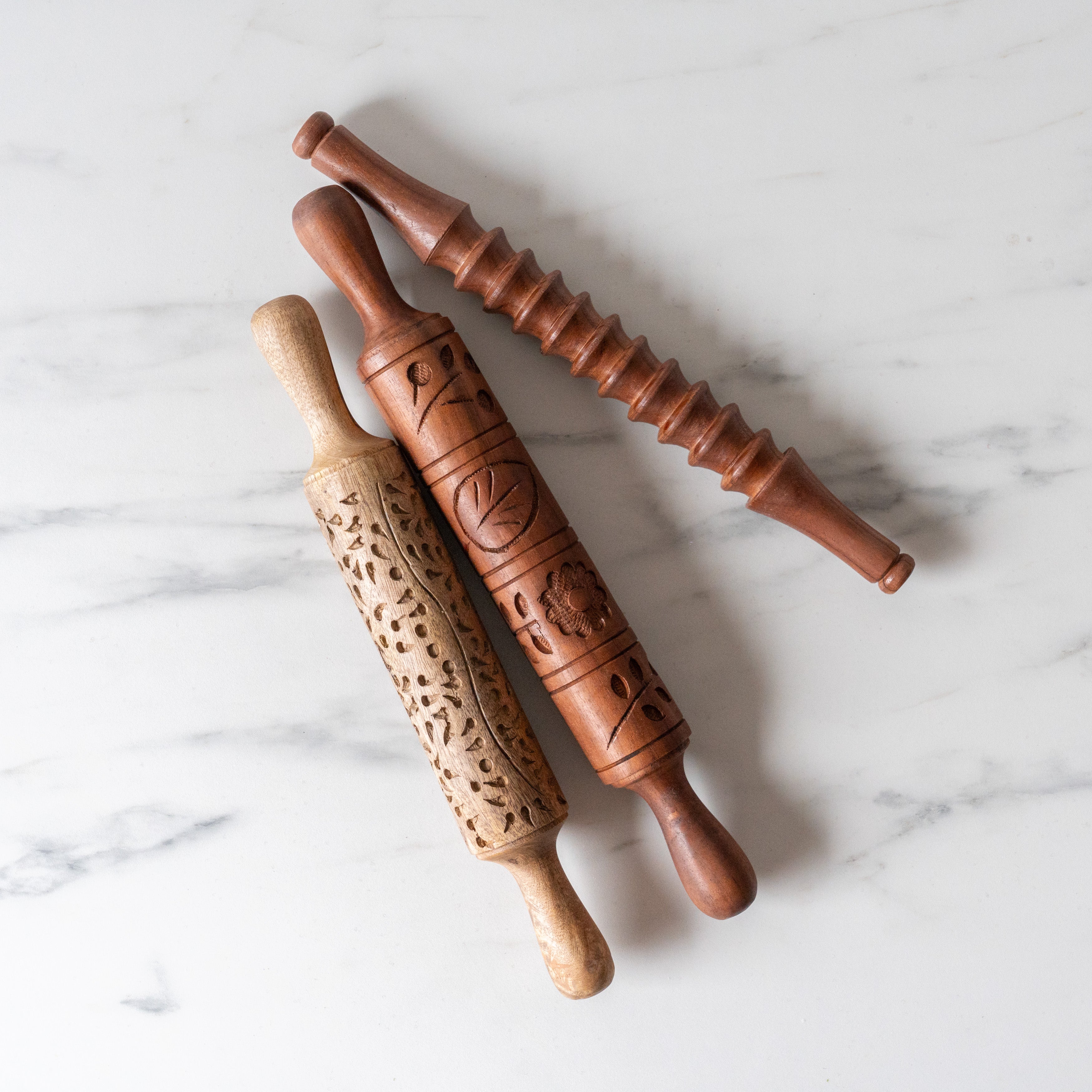 Rug & Weave - Hand-Carved Decorative Rolling Pins