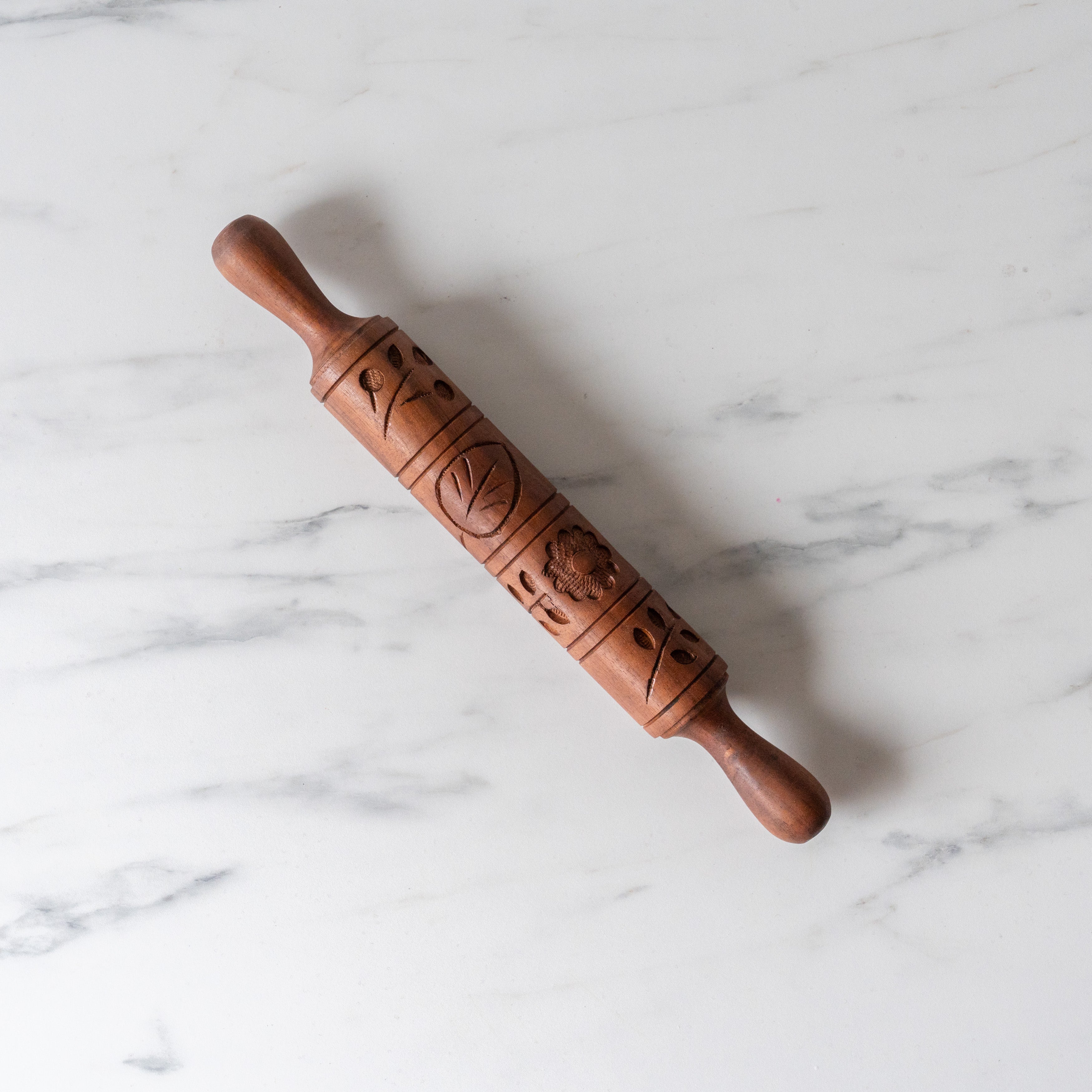 Rug & Weave - Botanical Hand-Carved Decorative Rolling Pins