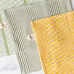 Rug & Weave - Green Waffle Weave Dish Cloth Set
