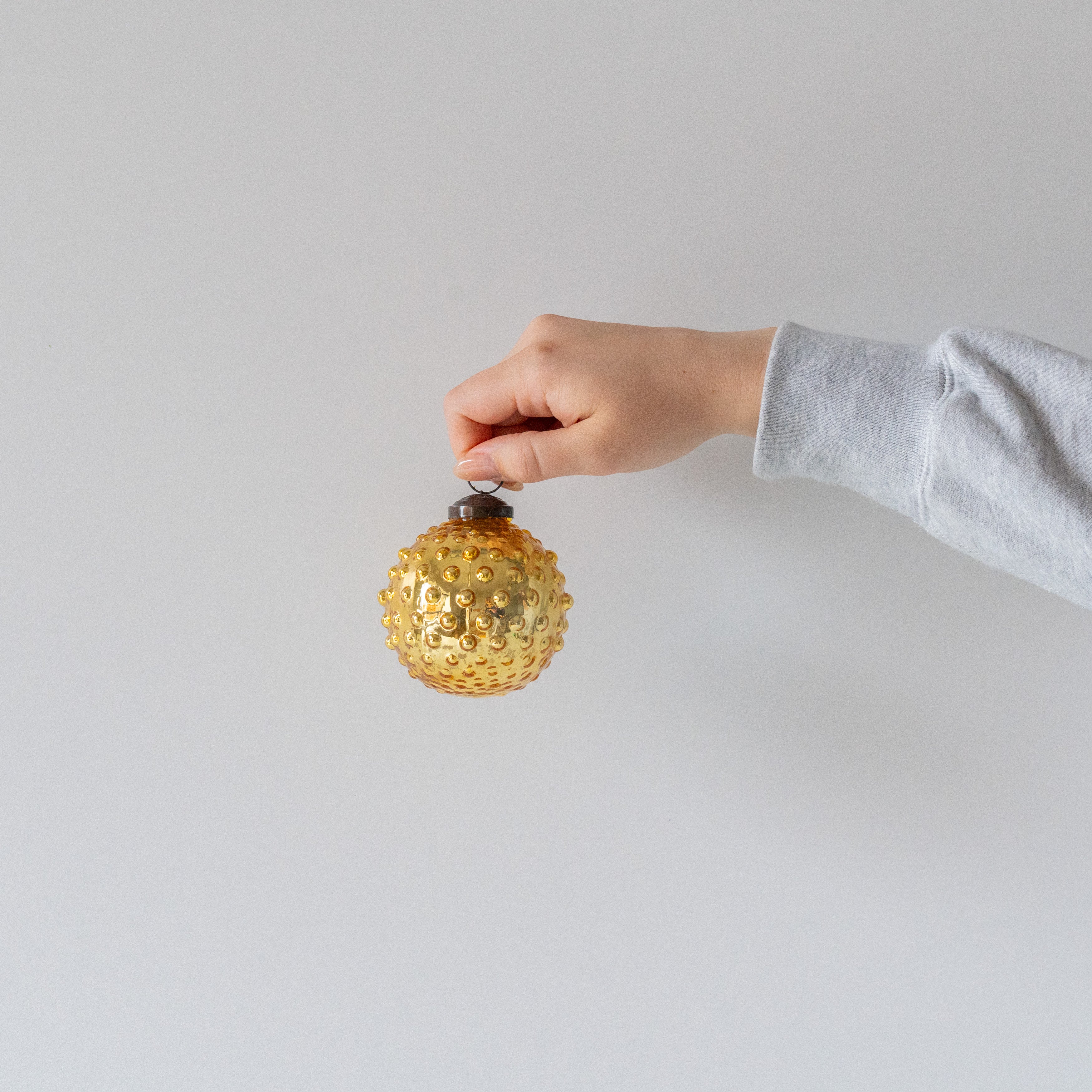 Gold Hobnail Round Ornament CHRISTMAS 2024 Ragon House (Faire)