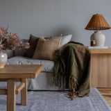 Fawn Bhujodi Fringe Pillow Cover