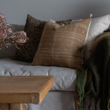 Fawn Bhujodi Fringe Pillow Cover