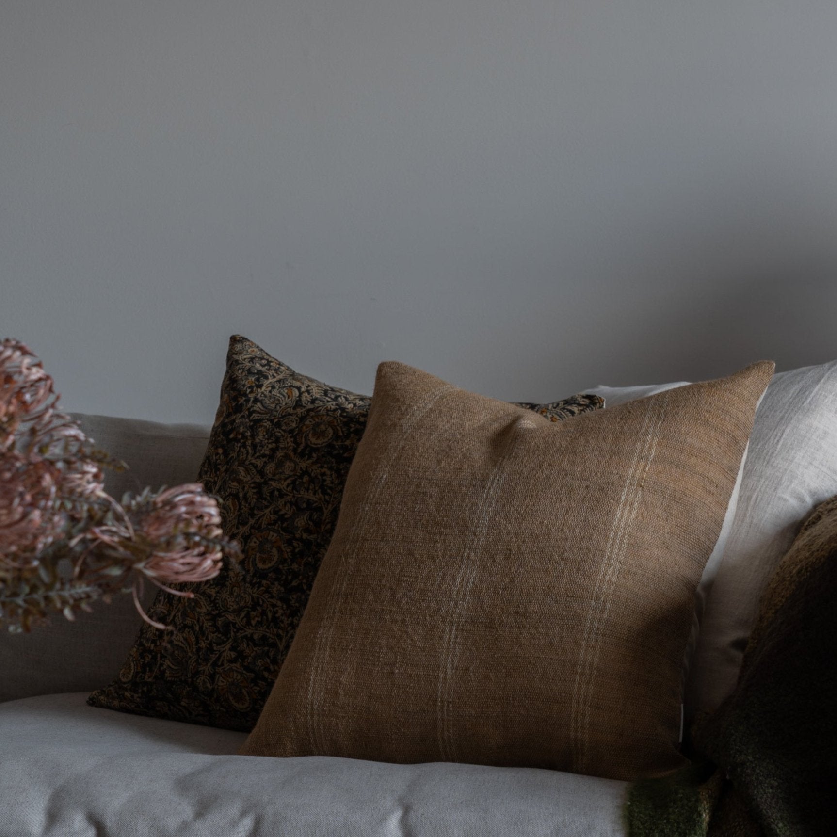 Fawn Bhujodi Pillow Cover 1 - PILLOWS - Bhujodi - neutral Rug & Weave Pillows