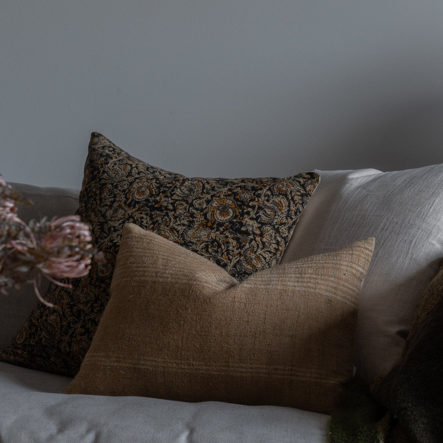 Fawn Bhujodi Pillow Cover 1 - PILLOWS - Bhujodi - neutral Rug & Weave Pillows