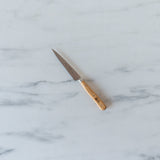 Serrated Utility Knife with Oak Handle