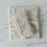 Oat Cotton Fringed Table Runner