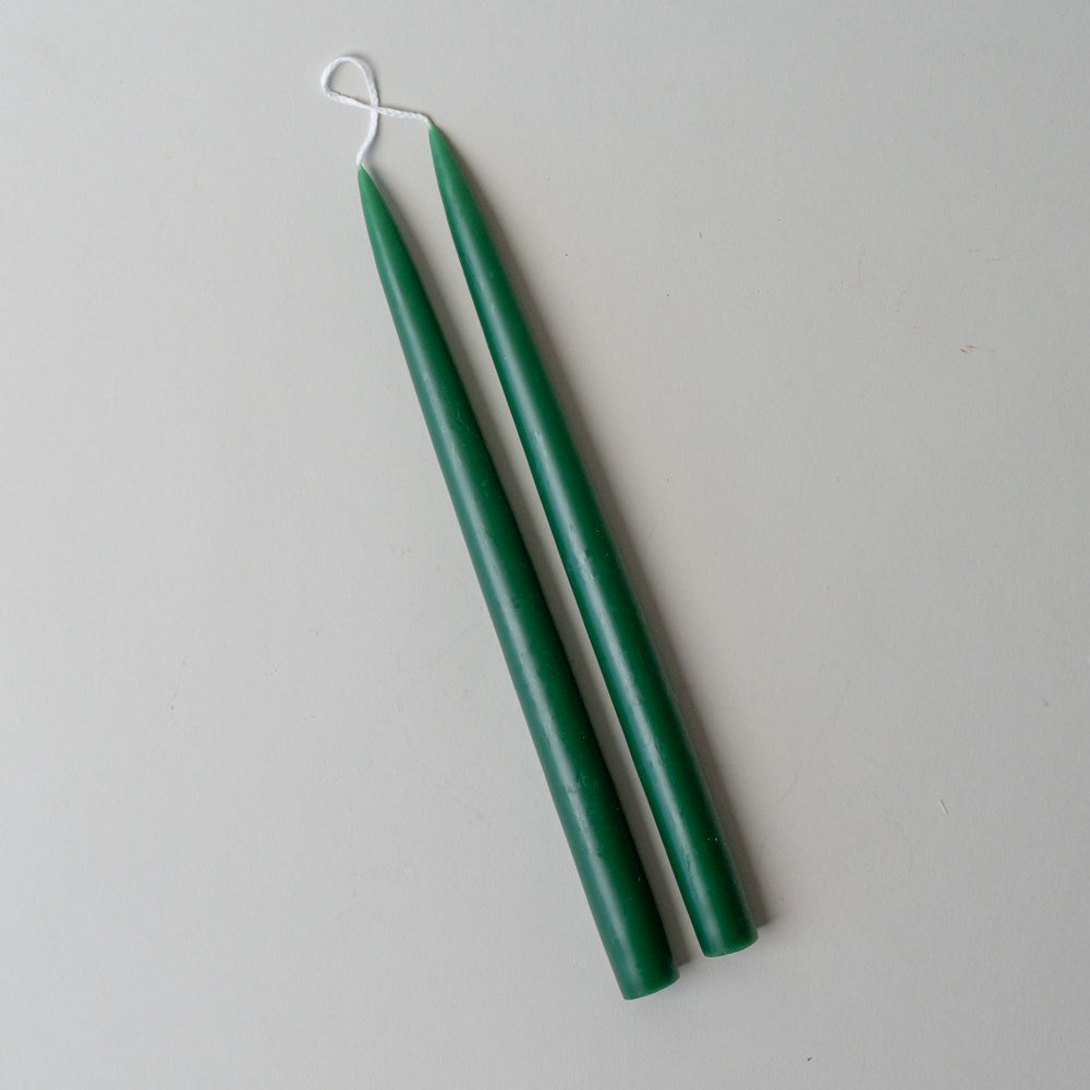 Holiday Classic 12" Taper Candles CHRISTMAS 2026 Old Country Design (ShopZio) Pine Green