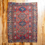 4'3" x 5'8" Antique Caucasian Rug