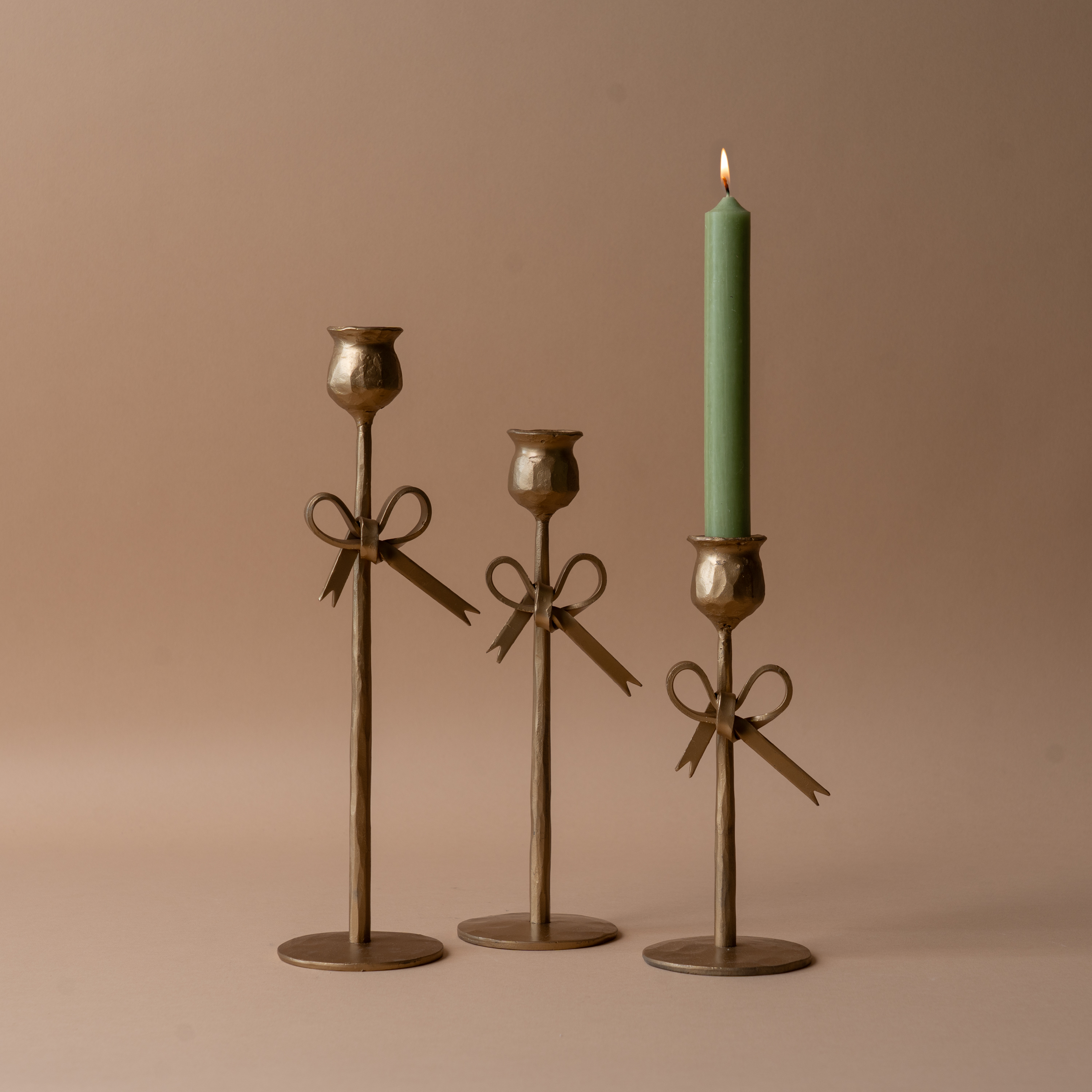 Forged Iron Bow Candle Holder candle holder Creative Co-op (DYA)