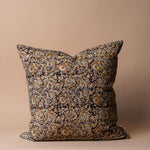 Aja Floral Pillow Cover 00-1 - PILLOWS - block print - neutral Rug & Weave Pillows 20" x 20"