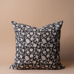 Mica Floral Pillow Cover 00-1 - PILLOWS - block print - neutral Rug & Weave Pillows 20" x 20"