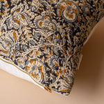 Aja Floral Pillow Cover 00-1 - PILLOWS - block print - neutral Rug & Weave Pillows
