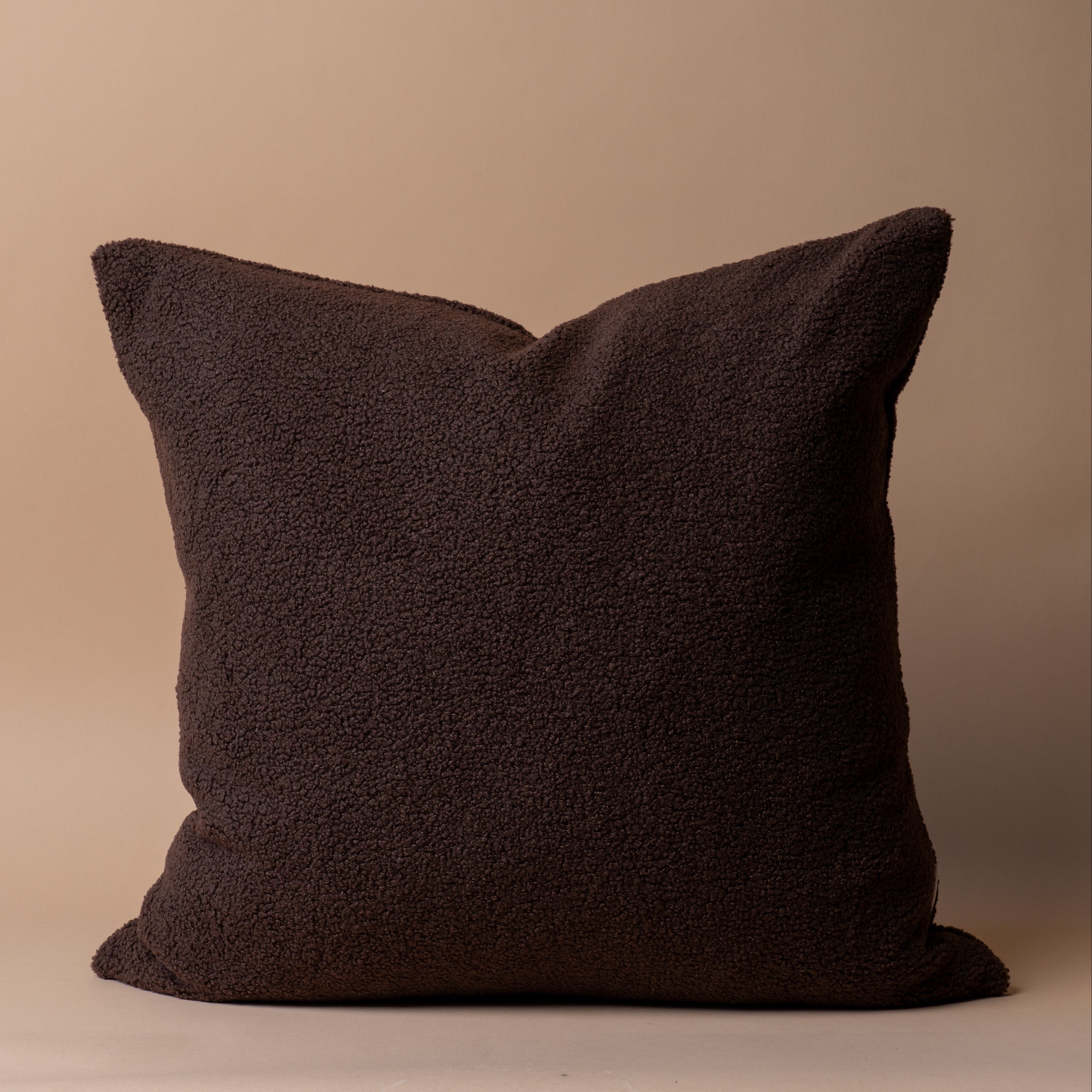 Espresso Sherpa Pillow Cover 2 - PILLOWS - essentials - warm RW STUDIO