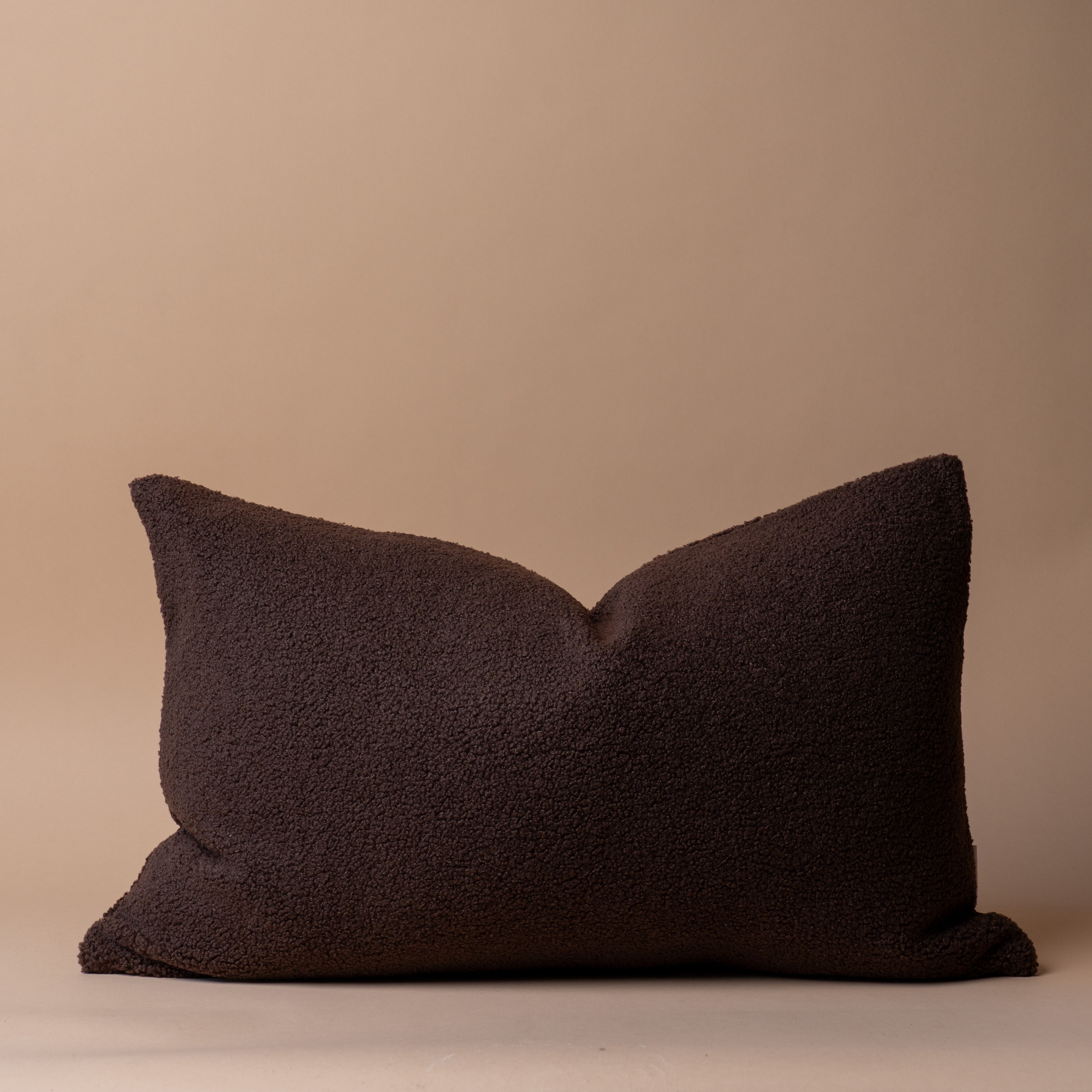 Espresso Sherpa Pillow Cover 2 - PILLOWS - essentials - warm RW STUDIO