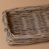 Rectangular Rattan Tray with Handles