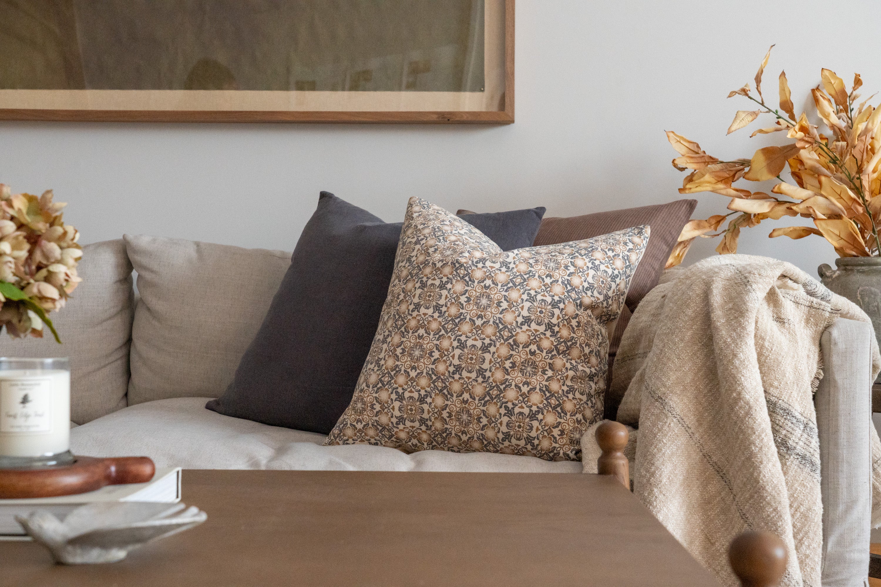 Marion Pillow Cover 1 - PILLOWS - Thai - neutral Rug and Weave Pillows