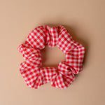 Red Gingham Scrunchie Rug & Weave