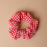 Red Gingham Scrunchie Rug & Weave