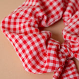 Red Gingham Scrunchie Rug & Weave