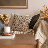 Noreen Block Print Pillow Cover - Double Sided 1-PILLOWS - block print - warm Rug & Weave Pillows