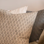 Dolly Block Print Pillow Cover - Double Sided 1 - PILLOWS - block print - neutral ORNA HOUSE