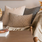 Dolly Block Print Pillow Cover - Double Sided 1 - PILLOWS - block print - neutral ORNA HOUSE