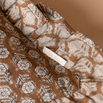 Betsy Block Print Ruffle Pillow Cover 1 - PILLOWS - block print - neutral ORNA HOUSE