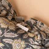 Greta Block Print Ruffle Pillow Cover 1 - PILLOWS - Block print - neutral ORNA HOUSE