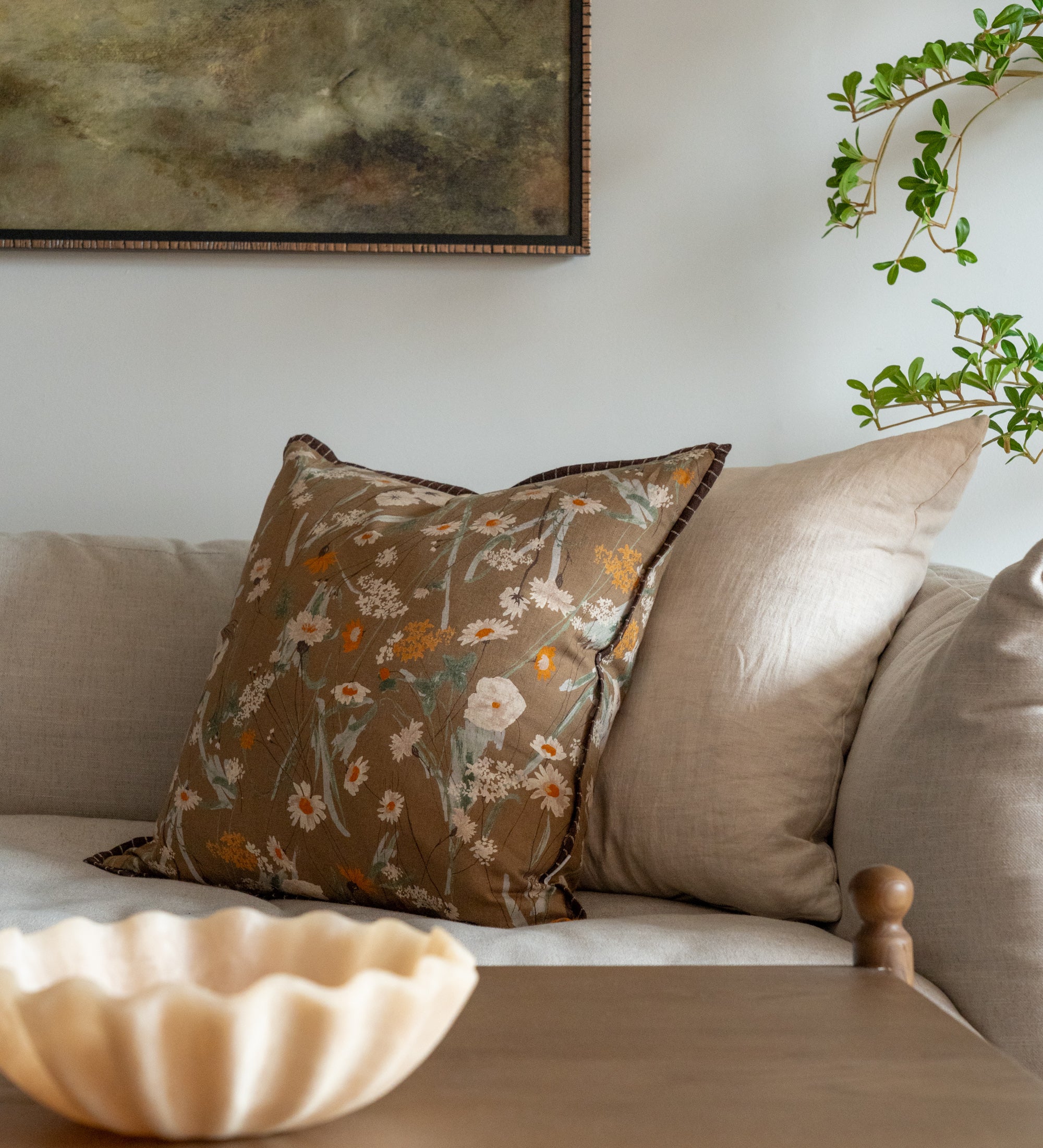 Mackie Pillow Cover 2 - PILLOWS - Linen - warm Rug & Weave Pillows