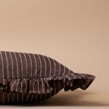 Enzo Ruffle Pillow Cover 2 - PILLOWS - linen - warm Rug & Weave Pillows