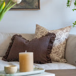 Enzo Ruffle Pillow Cover 2 - PILLOWS - linen - warm Rug & Weave Pillows
