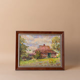 "Forest Dwelling" Framed Vintage Painting