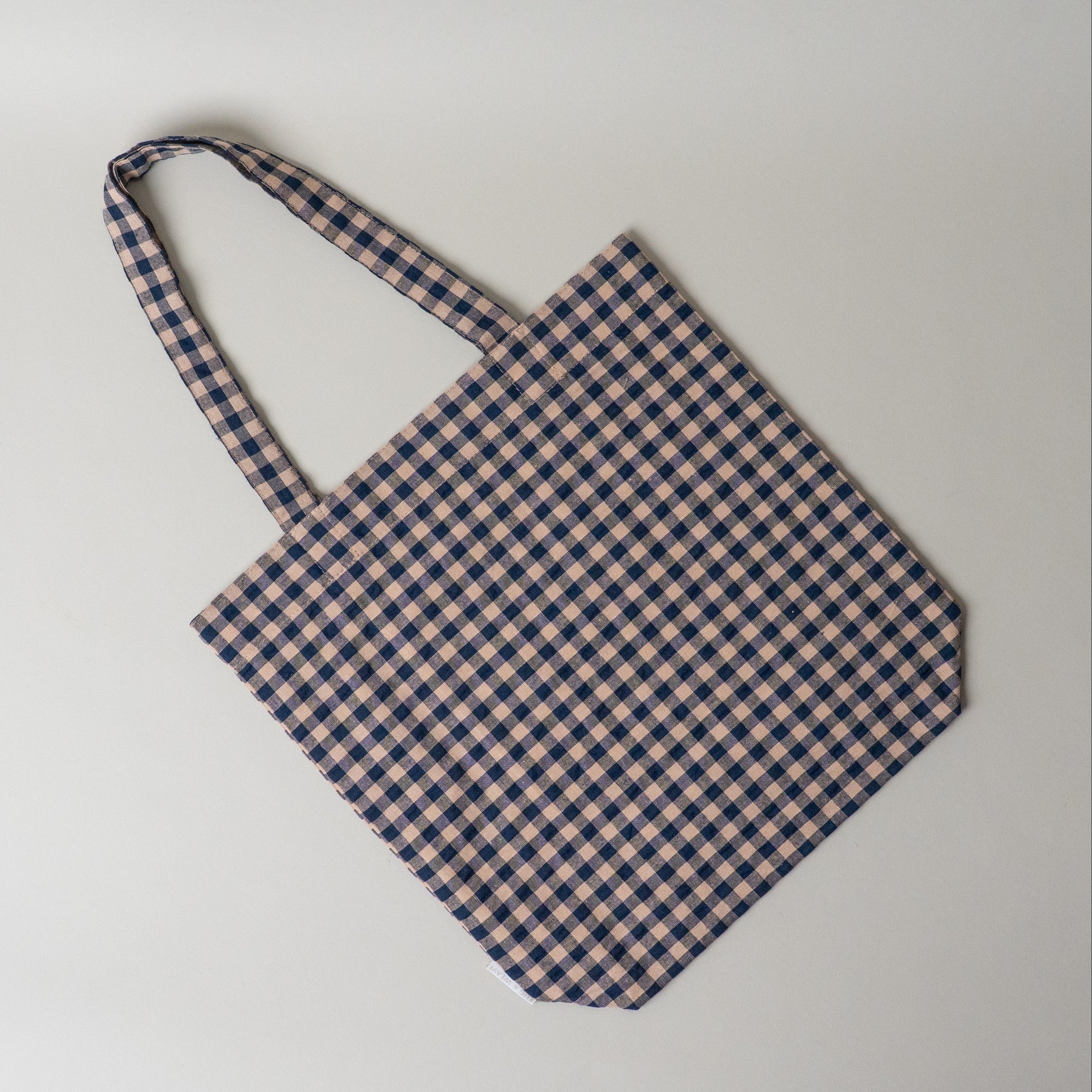 Everyday Gingham Tote Bag, Navy