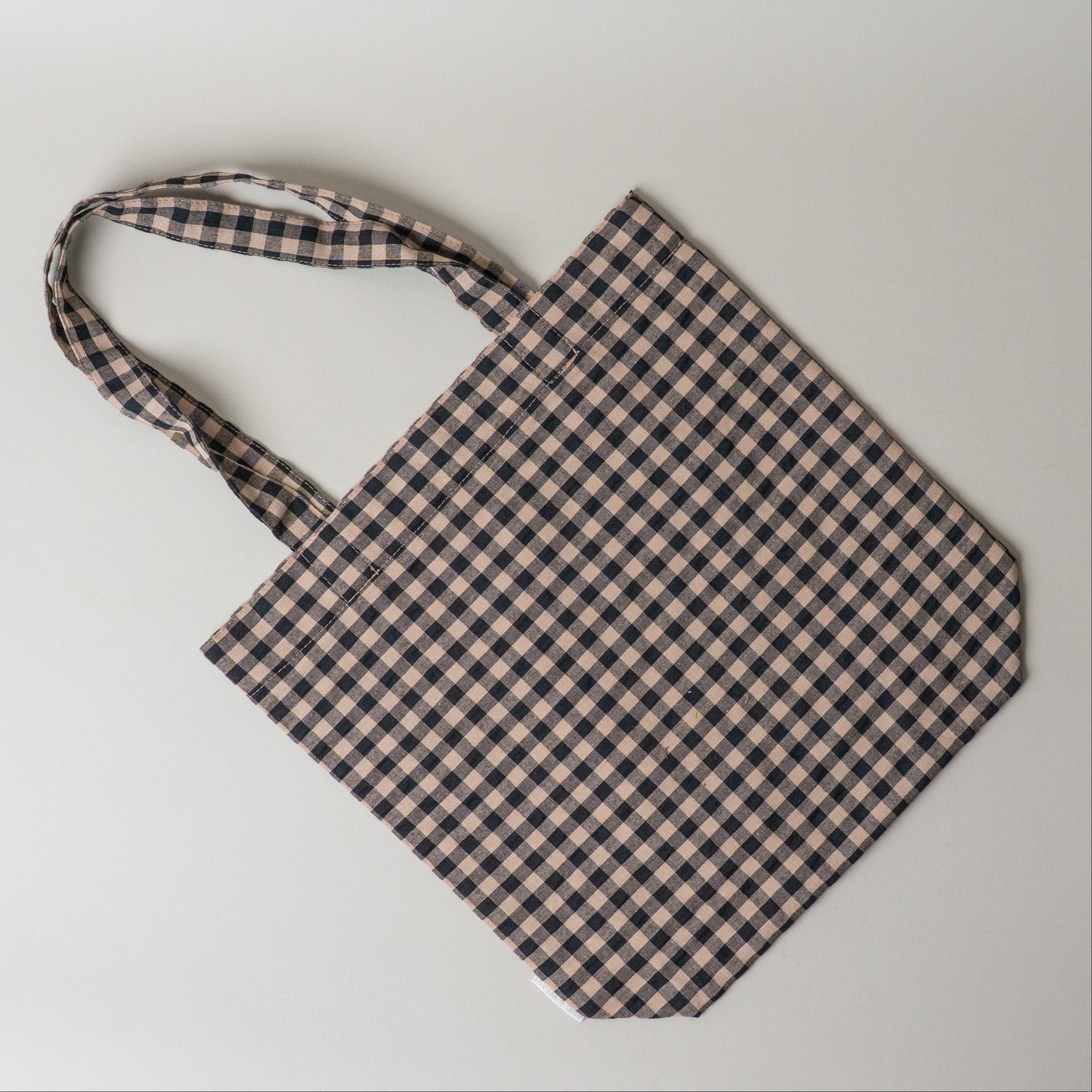 Everyday Gingham Tote Bag, Black