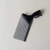 Quilted Gingham Glasses Sleeve