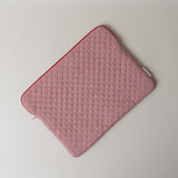 Quilted Gingham Laptop Sleeve