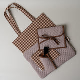 Quilted Gingham Laptop Sleeve