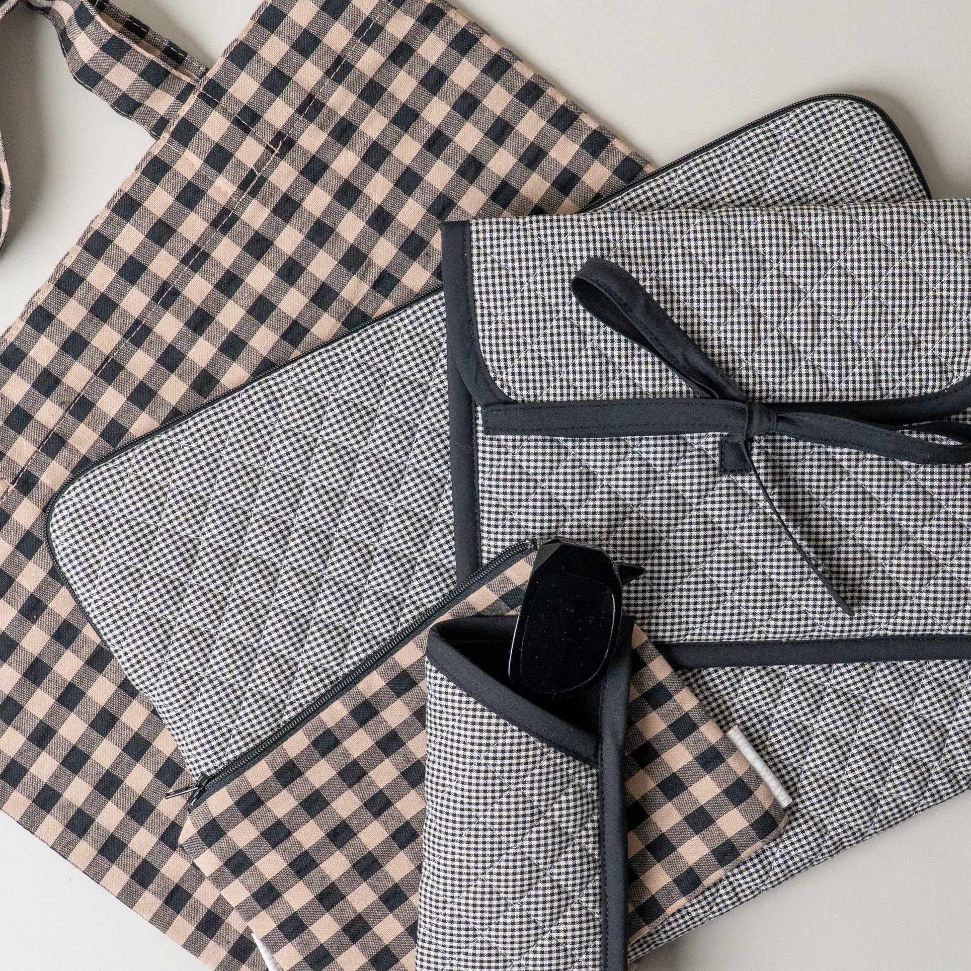 Quilted Gingham Laptop Sleeve laptop sleeve Rug & Weave Pillows