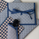 Quilted Gingham Kindle Sleeve