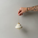 Handmade Paper Mache Ornament - Layered Shape CHRISTMAS 2025 Creative Co-op (DYA) Mint Swirl