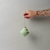 Handmade Paper Mache Ornament - Layered Shape CHRISTMAS 2025 Creative Co-op (DYA) Mint Dot