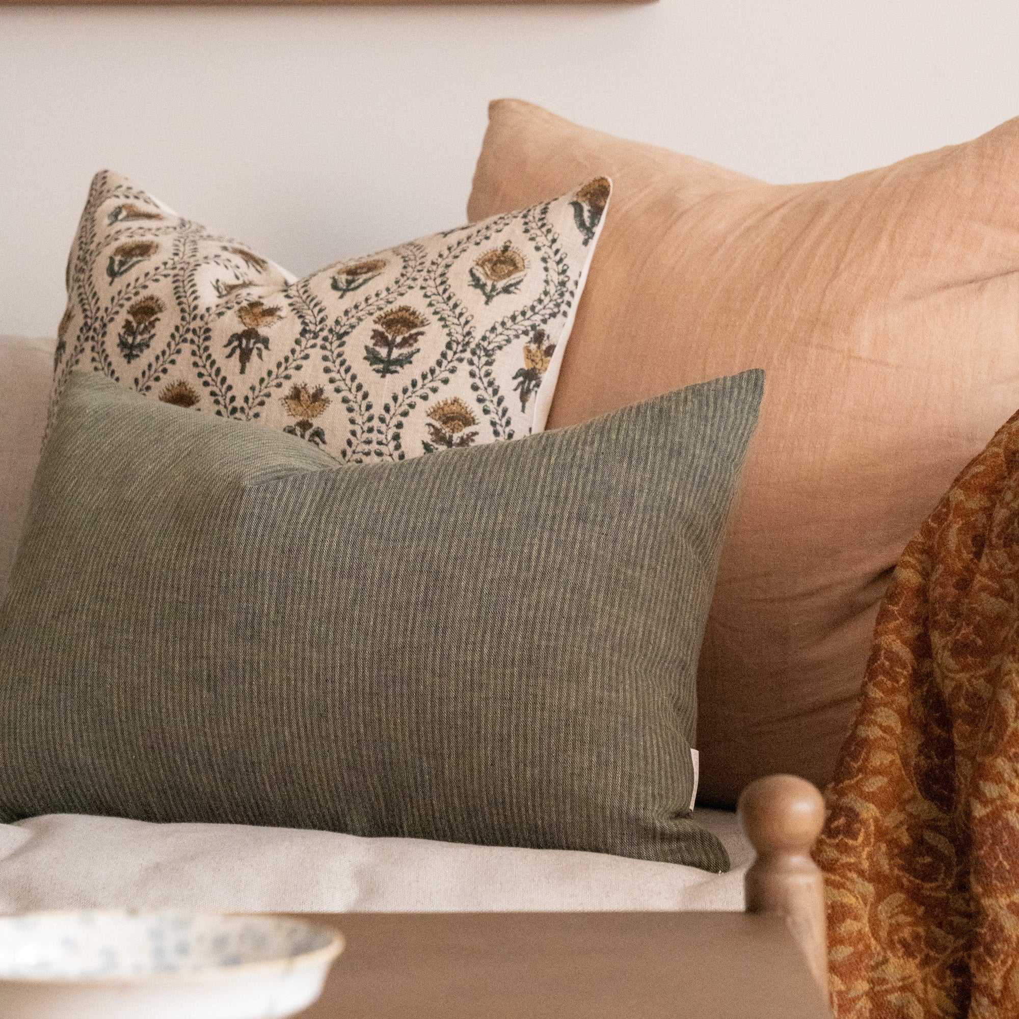 Oren Pillow Cover 3 - PILLOWS - linen - cool Rug & Weave Pillows