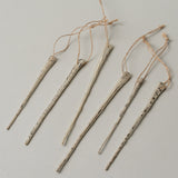 Mercury Glass Icicle Ornament Set